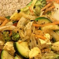 Hello Dolly And Bill · Super steamed stirred veggies mixed in a special curry flavor of Chef Bill's secret sauces.
...