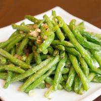 四季豆 / String Bean · Vegetarian. Choice Of: Szechuan, Dry Chili, Fresh Garlic