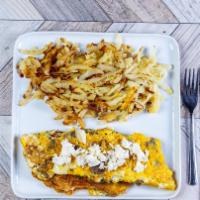 Gyro Omelette · Gyro meat and Feta cheese