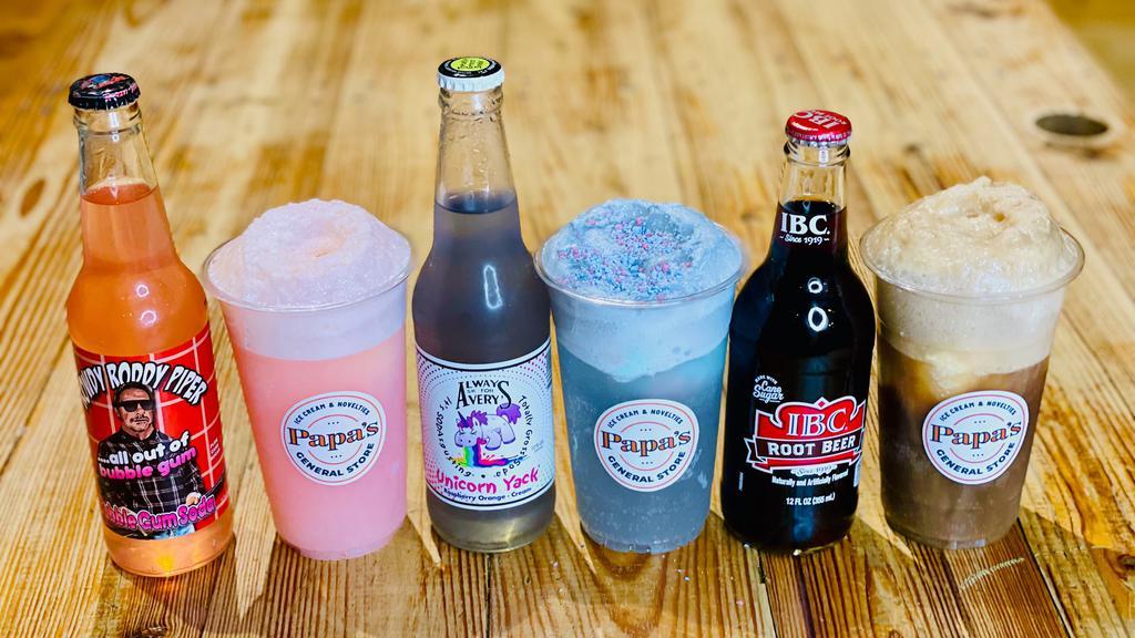 Traditional Root Beer · One of our over 60 root beers with a scoop of creamy vanilla ice cream.

Bottle of soda will arrive on the side allowing you to mix your own float!