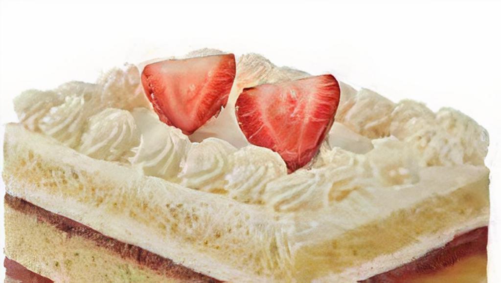 Strawberry Shortcake · Shortcake filled with cream and strawberry filling.