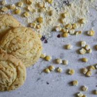 Cornhusker Cookies · Warm freshly baked sweet corn cookies made with all the good stuff including freeze dried co...