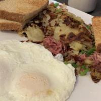 Two Eggs With Corned Beef Hash · 