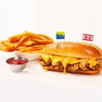 Chicken Cheesesteak Combo · Your choice of cheesesteak and side.