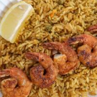 Grilled Shrimp · Served with Rice. Make it a Meal for an additional charge.