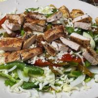 Grilled Chicken Salad · Served w/1 dressing per salad.