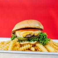 Spark Burger · American Cheese, Lettuce, Tomato, Pickles, Spark Sauce