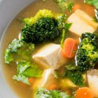 Vegetable & Bean Curd Soup (Large) · 