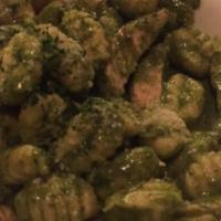 Gnocchi · Potato dumplings tossed with your choice of brown sage butter, sweet tomato basil or pesto s...