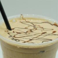 Cafe Mocha · Chocolate protein, Banana, Mocha, Coffee, MCT Oil and chocolate syrup.