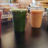 Energizer · Carrot, spinach, beets, ginger, apple.