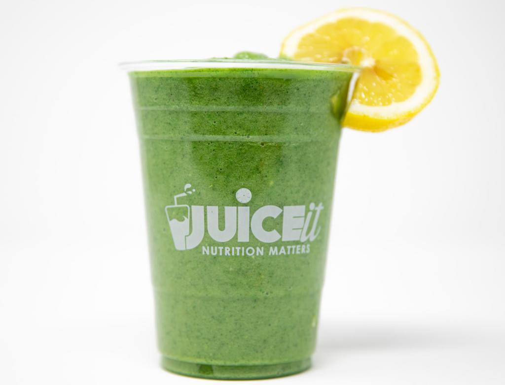 Green Giant · Pineapple, spinach,  kale with lemon and banana.