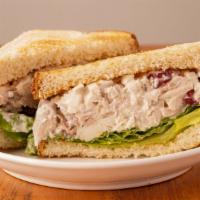 Freshmade Chicken Salad · Our chicken salad is made from hand chopped chicken, diced onion, diced celery, sliced grape...