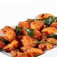 65 (Cs) · Deep fried baby corn or gobi or paneer marinated in spicy batter and deep fried.