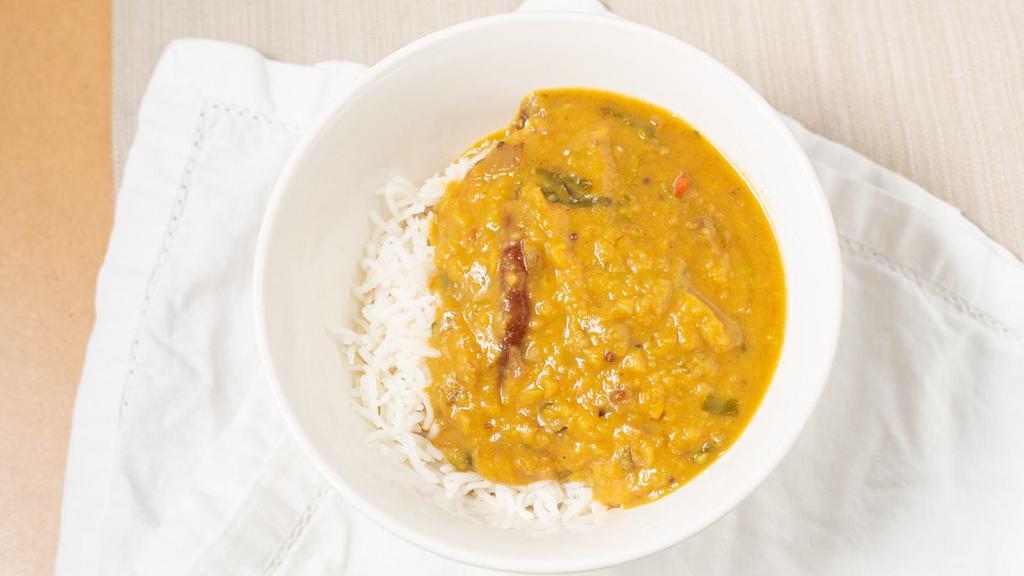 Dal Tadka · Lentils cooked in tomatoes, onions and spices.
