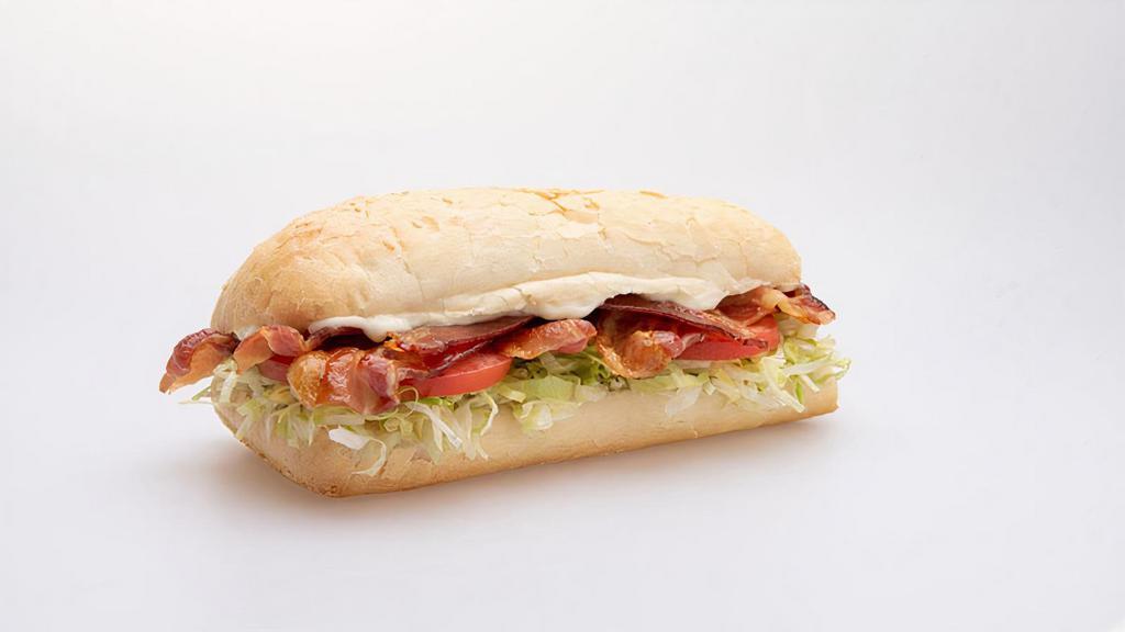Blt Sub · Mayonnaise, bacon, lettuce, and tomato.