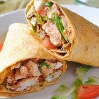 Buffalo Chicken Wrap · Spicy with a touch of ranch, lettuce, tomatoes, blue cheese.