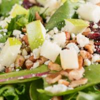 Park Salad · Mixed greens, Granny Smith apples, cranberries, crumbled blue cheese,
toasted nuts, balsamic...