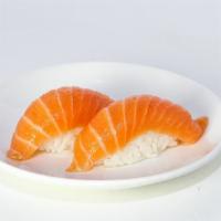 Salmon (Sake) · 2 pc per order. consuming raw or undercooked meat poultry seafood shellfish or eggs may incr...