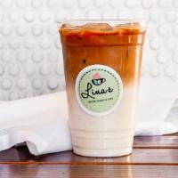 Horchata Latte · Homemade horchata, cinnamon, espresso, milk (available hot or iced).