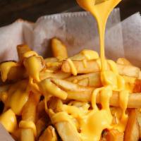 Cheese Fries · Real provolone and cheddar cheese.