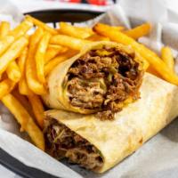 Philly Steak Wrap · Add extra cheese for an additional charge.