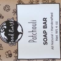Good Earth Bar Soap Lavender · Patchouli 4 oz bar of handcrafted soap.