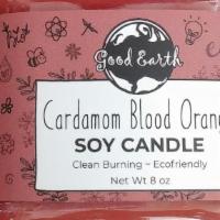 Good Earth Mason Jar Candle Cardamom Blood Orange · Single 8 oz Good Earth Soy Candle.