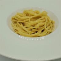 Kid'S Linguine-Butter Noodles · Linguine-Butter noodles with freshly-grated Parmigiano