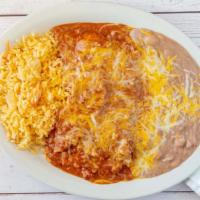 Enchilada Dinner · Fan Favorites. Choice of either two cheese and onion, shredded chicken or beef (ground or sh...