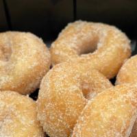 Half Dozen Mini Donuts · Warm donuts sugared or with syrup. (One topping) Sugars- plain sugar, powder, cinnamon and s...