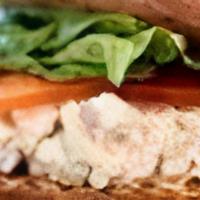 Chunky Chicken Salad Sand · In-house Recipe on Wheatberry Bread with Lettuce and Tomato