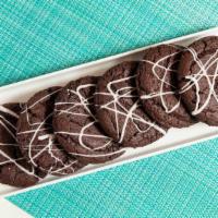 Crinkle Chocolate Cookie · Soft homemade brownie cookie.