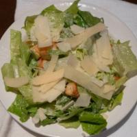 Side Caesar Salad · Romaine lettuce, caesar dressing with anchovy, croutons, parmesan.