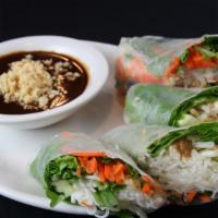 Fresh Rolls · 2 Pieces of rice wrapper stuffed with rice noodles, mint leaves, bean sprouts, green onions,...