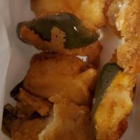 Jalapeño Poppers · Six pieces.