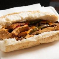 Chicken Fajita Sub · Grilled Chicken, Onions, Mushroom, & Green Peppers, Mexican Cheese, & Southwest Sauce