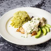 Tequila Chicken Family · Family meal for 4 including: Tequila Cream Chicken, Cilantro Rice, Antigua's House Salad, Br...