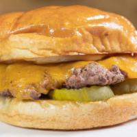 Classic Burger · (Brioche bun) 5 oz. patty, cheddar jack cheese, ketchup, and mayo.