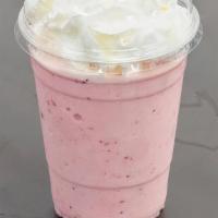 Strawberry Milkshake · Strawberry ice cream, cane sugar, and whip cream.