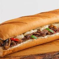 Steak Sandwich · Steak, green bell pepper, onion, green olives, mushroom, mozzarella cheese  and our  special...