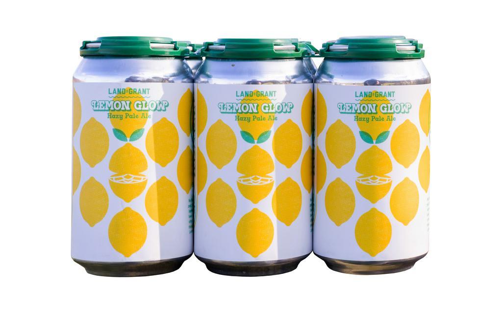 Lemon Glow Hazy Pale Ale (6Pk) · Juicy and light Pale Ale with notes of lemon, mango, and stone fruit.