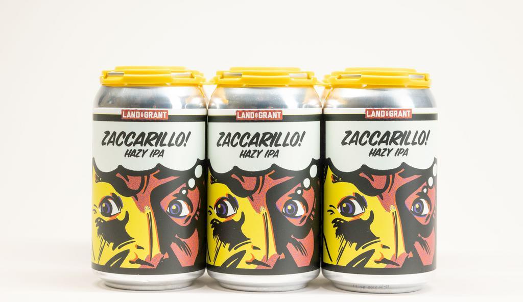 Zaccarillo! Hazy Ipa (6Pk) · This hazy hop combination of Amarillo's citrus punch and Azacca's tropical electricity produce huge stone fruit flavor in this monster of an IPA