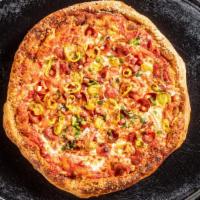 House Pizza (Large) · Pepperoni, Ham, Mushroom, Onion & Green Pepper.