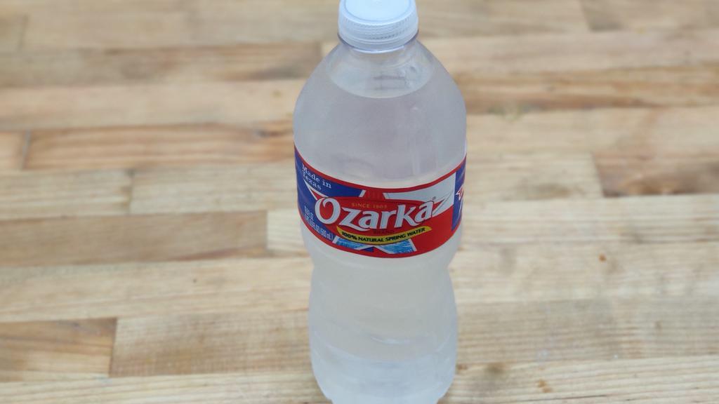 Bottled Water · One bottle of Ozarka's finest.