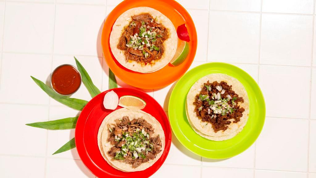 3 Taco Plate · Your choice of three tacos.
