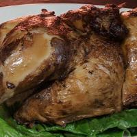  1/2 Rotisserie Chicken  · Delicious rotisserie chicken cooked over an open fire!
Use in your favorite recipes or by it...