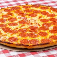 Jumbo Pizza Slice With Drink · Cheese sausage and pepperoni.