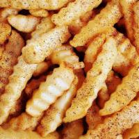 Large Crinkle Cut Fries · A half pound order. Seasoned with our housemade fry seasoning.
