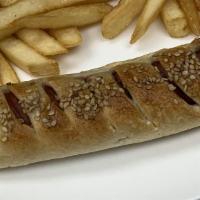 Fatayer (Pies) / فطاير-  Hot Dog · Beef hot-dog.
